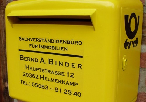 An-wen-soll-die-Post-gehen-2© Sachverständiger und Gutachter für Immobilien, Mieten und Pachten, Bernd A. Binder ( 2008 ).